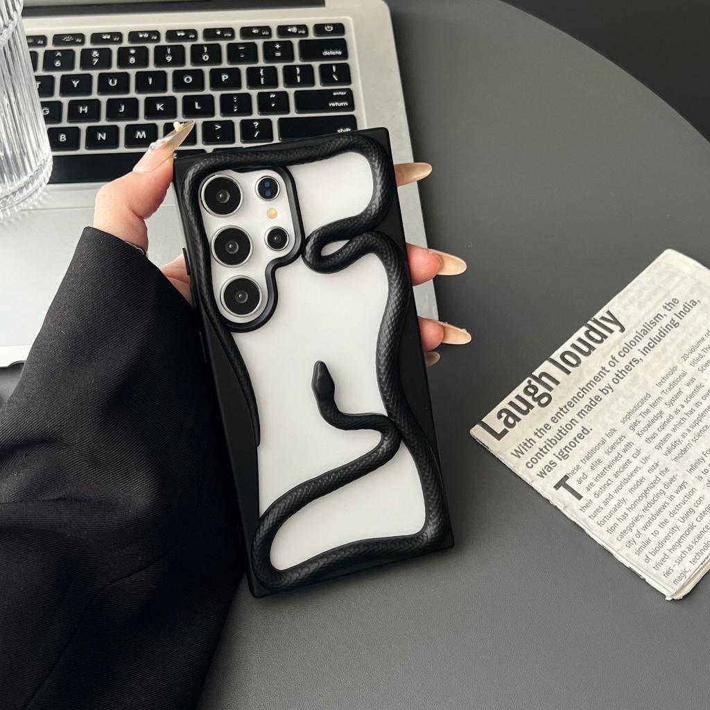 Matte Matte Hollow Snake Pattern Mobile Phone Case Samsung S11ULTRA Heat Dissipation S11ULTRA Trend S11U