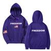 Women's And Men's  Fashionable Hooded Long Sleeved Printed Casual Pullover Unisex Sweatshirt Top