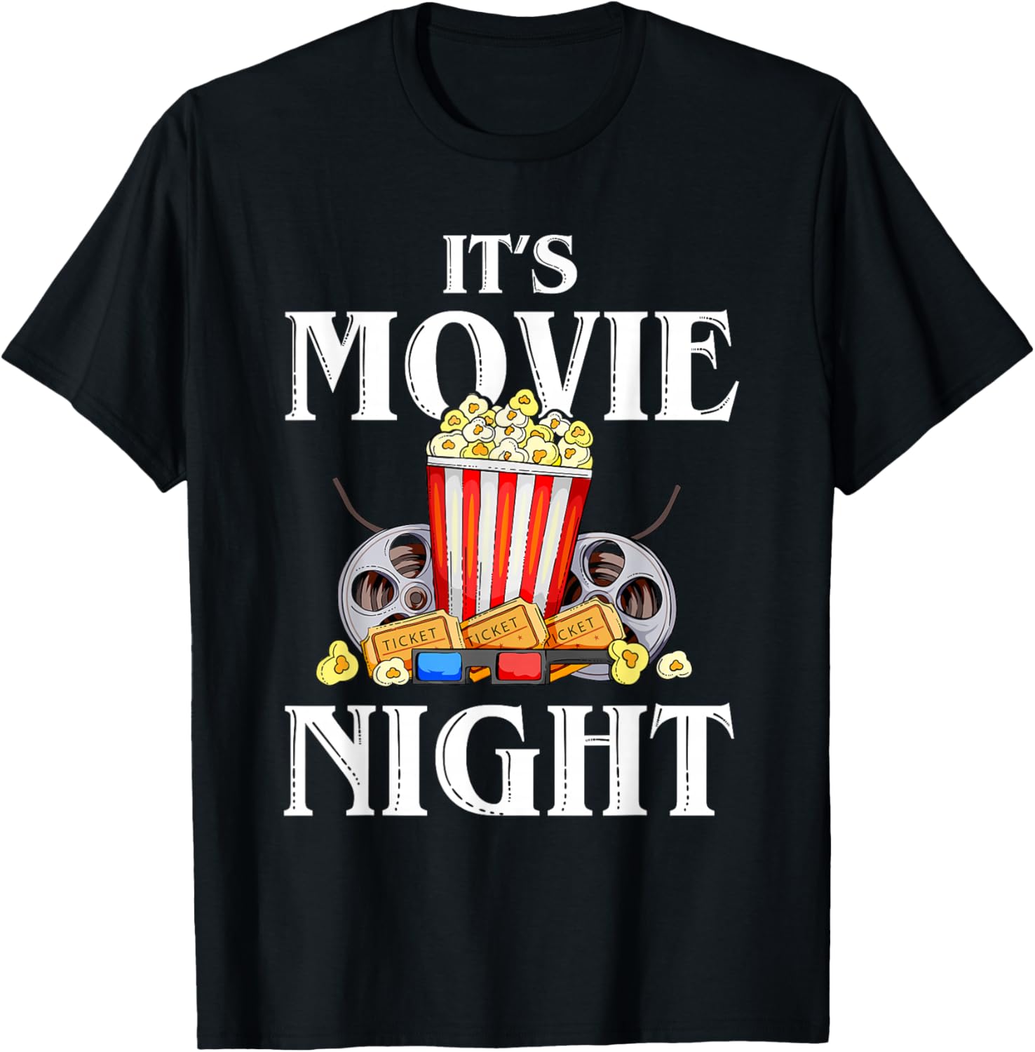Family Movie Night Outfit for Men Women Kids - Movie Lover T-Shirt S разноцветный