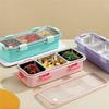 3 Compartment Lunch Box, Stainless Steel Bento Box, Portable Food Storage Container For Children, Leakproof Snack Boxabkw