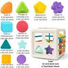 Montessori Toys Shape Sorter Baby Toys Birthday Gift Infant Toddler Toy Sensory Blocks Developmental Learning Fine Motor Skill