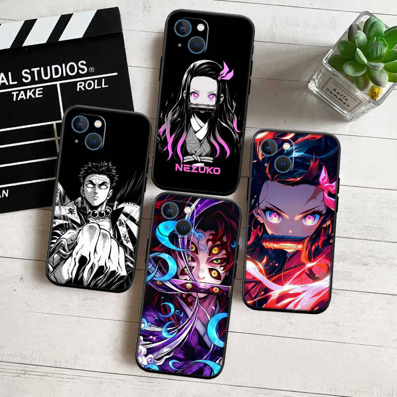 MH10 Anime Demon Slayer Phone Shell Case for iPhone 7 8 11 12 13 14 15 16 17 16E XS Pro Max XR X SE Air