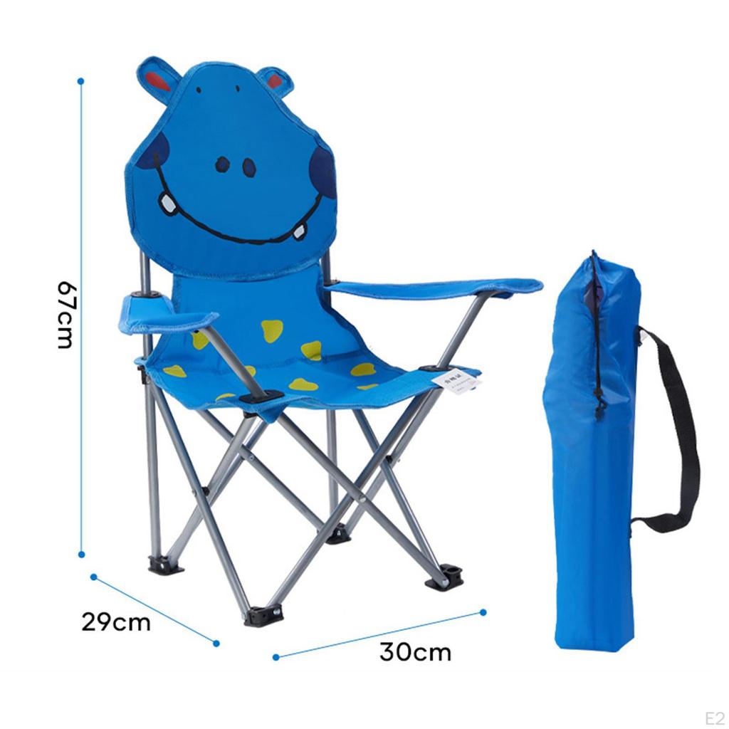 Kinder Klapp-Campingstuhl Strand Leichtes Oxford-Matte Faltbare Camp-Rasenstühle