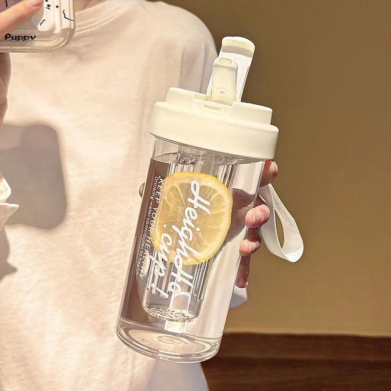 

Высококачественная термостойкая соломенная кружка для девочек и студентов - портативная, не падающая пластиковая кружка для чая 600ml