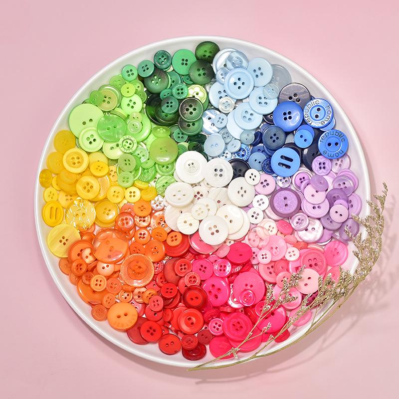 DIY Flower Bouquet Craft Kit: Resin Buttons for Creative Kids' Projects