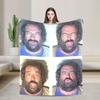 Bud Spencer Foto Flanellen Deken Italiaanse Acteur Zacht Warm Plaid voor Buiten Reizen Kantoor Bedsprei Sofa Bed Overtrek