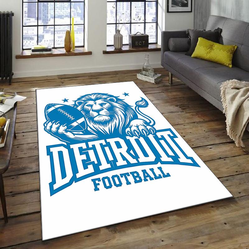 1pc Football Team Design Area Rug - Non-Slip, Soft & Cozy Floor Mat for Living Room, Bedroom, Office - Indoor/Outdoor Decorative Carpet