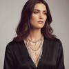 Vintage Beaded Splicing Necklace Alloy Gold /Silver Tassel Necklace Metal Chains Bohemian Style Feather Leaves Charm Necklace
