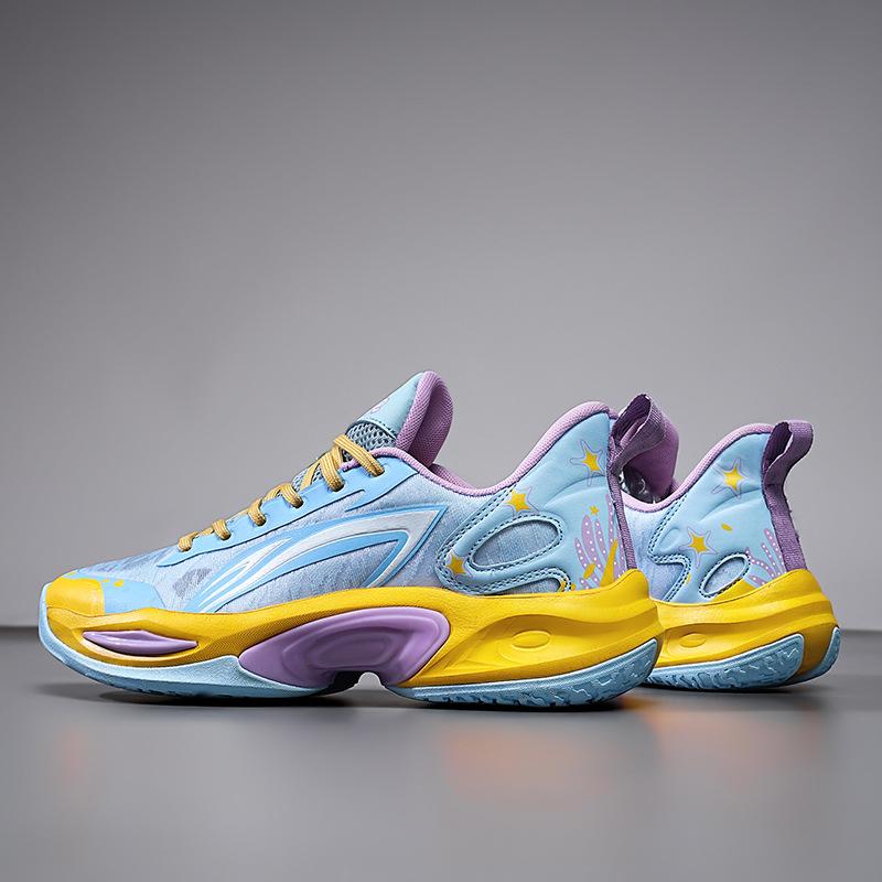 Special Basketball Shoes 2025 New Mesh Breathable Sports Sports Students Ultra-light Shock Absorption Running Shoes Friction Sound