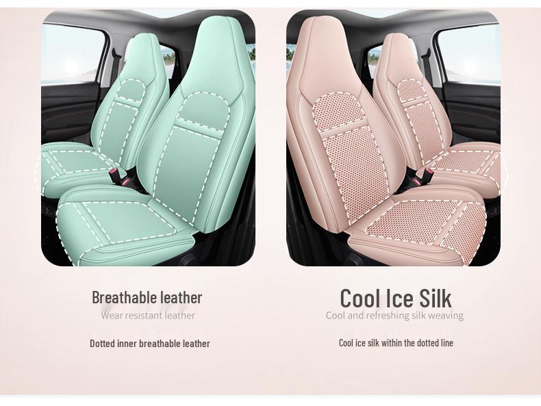 2022 Leapmotor T03 Star Diamond Leather Car Seat Cover, Gold Edition, All-Season.