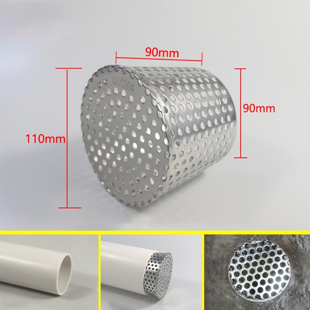 New Stainless Steel Anti Blocking Floor Drain Drainage Side Circular Gutter Guard Filter Screen Outdoor Tool