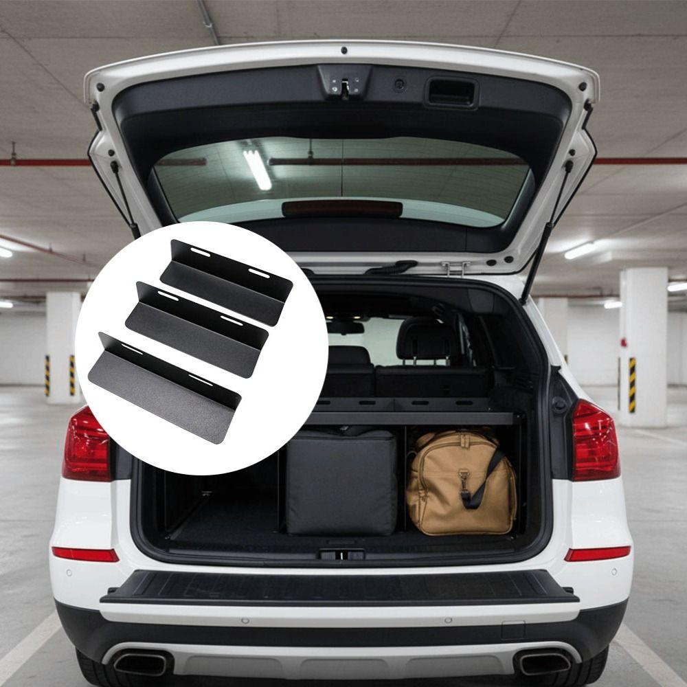 3pcs Non-Slip Cargo Divider Sturdy Locking System Trunk Organizer Boot Separator Automotive Cargo