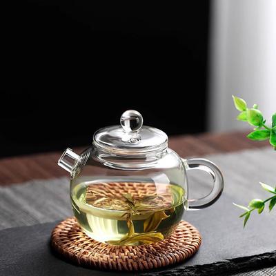 150Ml/5Oz Mini Clear Glass Teapot High Borosilicate For  Beverages Teapot For One Person Use Kung Fu Tea For Home Office Cafe