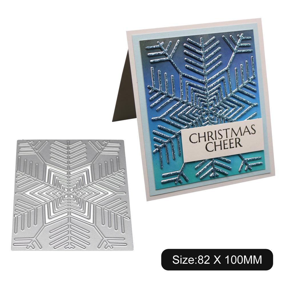 

Прямоугольная рамка Снежинка Фон Металлический серебристый трафарет Тиснение Вырубные штампы для скрапбукинга Бумага Альбом Изготовление открыток серебряный