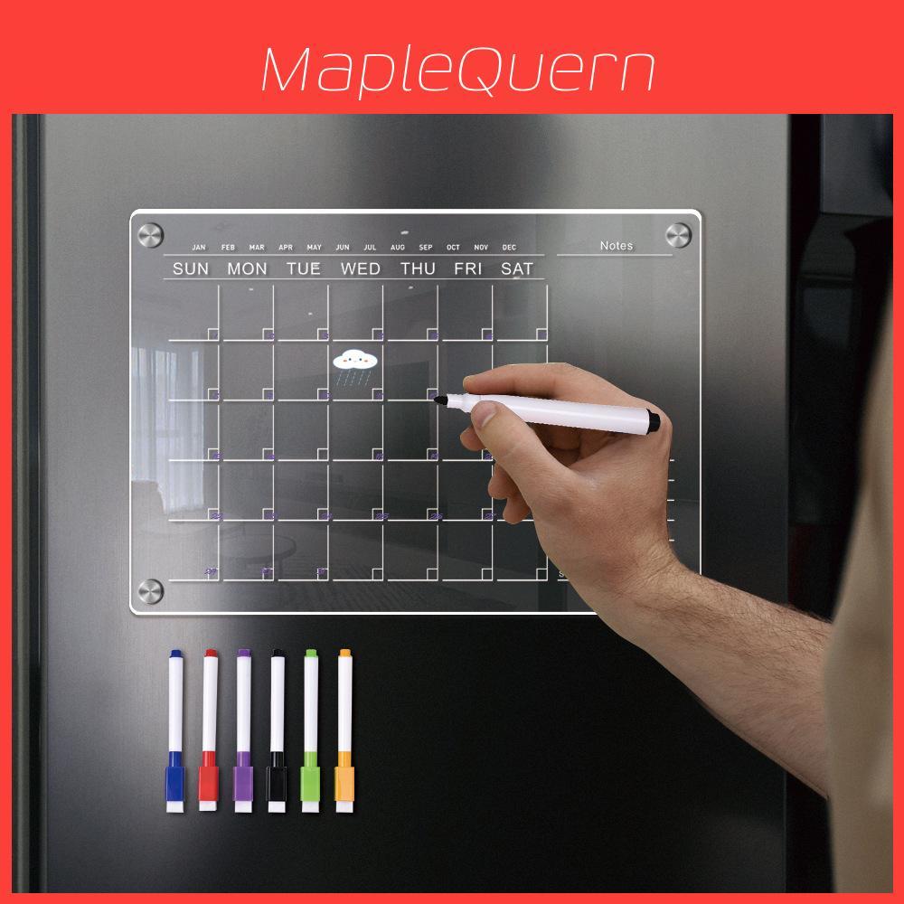 Calendario Settimanale Magnetico in Acrilico con Superficie Scrivibile per Casa, Ufficio e Appunti
