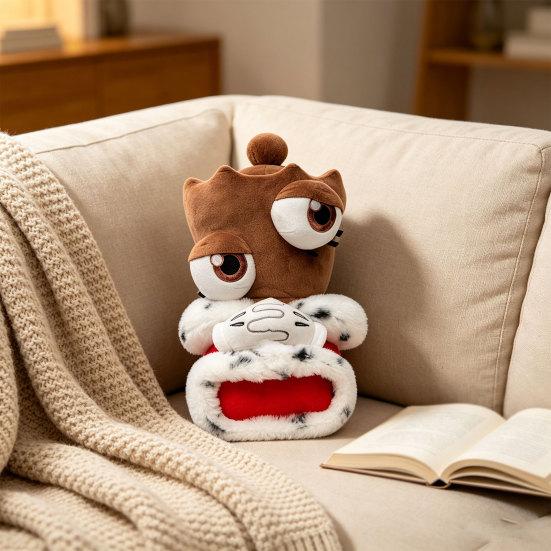 Yousheng Circus Plush Toy Cartoon Character Stuffed Animal with Crown & Cape 21cm Soft Fantasy Animal Doll Birthday Gift for Kids Fans