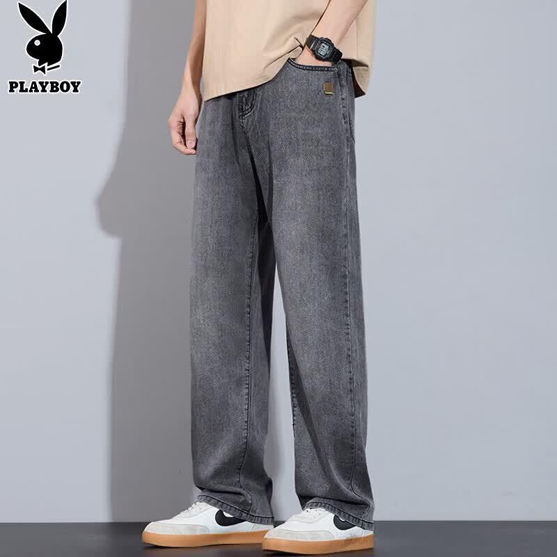 PLAYBOY Men s Tencel Ice Silk Straight Leg Jeans 31