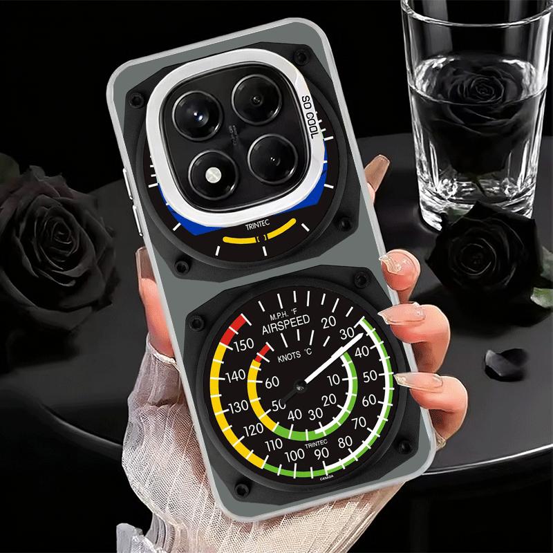 Aircraft Instrument Cockpit Radar Soft Phone Case for Samsung Galaxy S24 S25 FE S26 Edge S23 Ultra S22 Plus S21 + Shockproof Cov