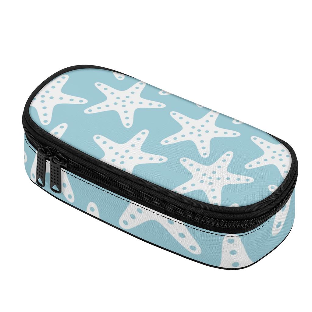 Pencil Bag Multi Compartment 300D Polyester Zipper Closure with Mesh Pocket Removable Divider and Pen Slots for Boys Girls