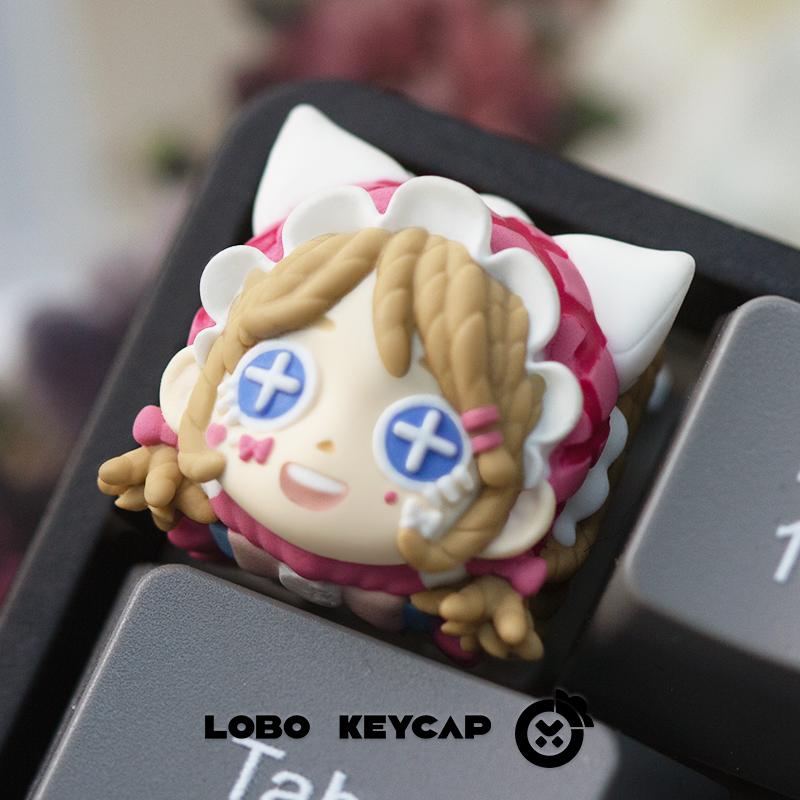 Identity V Artisan Keycap Resin Custom Cute Anime Character Personalized Keyboard Cap for Mechanical Keyboard Accessories Gifts