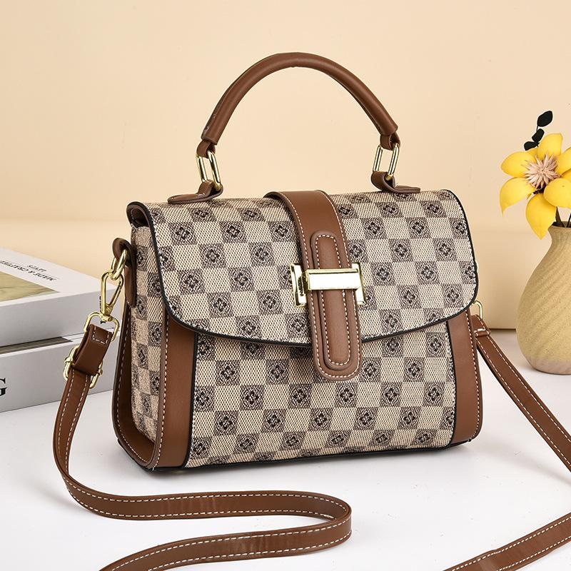 Bag Women's Bag 2025 New Trendy Autumn and Winter High-end Small Square Bag Large Capacity Portable Shoulder Oblique Span Bag Women