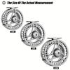 Premium Aluminum Alloy Stainless Steel Large Fly Fishing Reel - Smooth CNC Machining Suitable for Ice Fishing and Fly Fishing Fly Fishing Reel