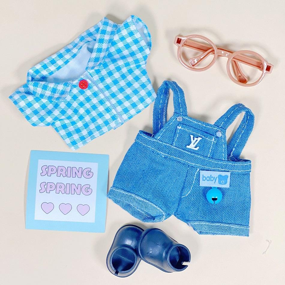 Gazijie Zsiga 1/8 Doll Beautiful Dress Set Cute Cartoon Dress Up Anime Trendy Cool Clothing Accessories Can Be Freely Matched