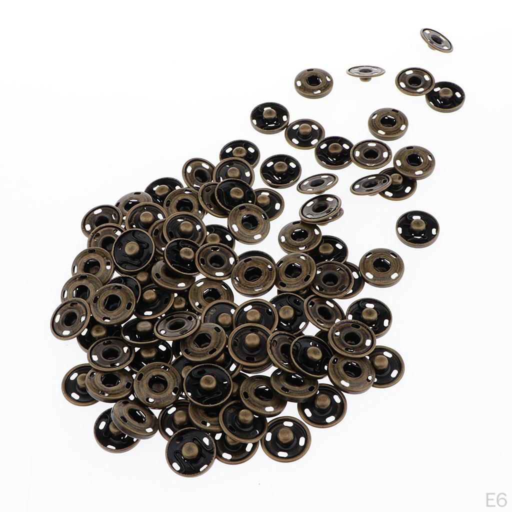 50 Pairs of Sewing Clasps, Snap Fasteners, Push Studs, Sewing, Craft