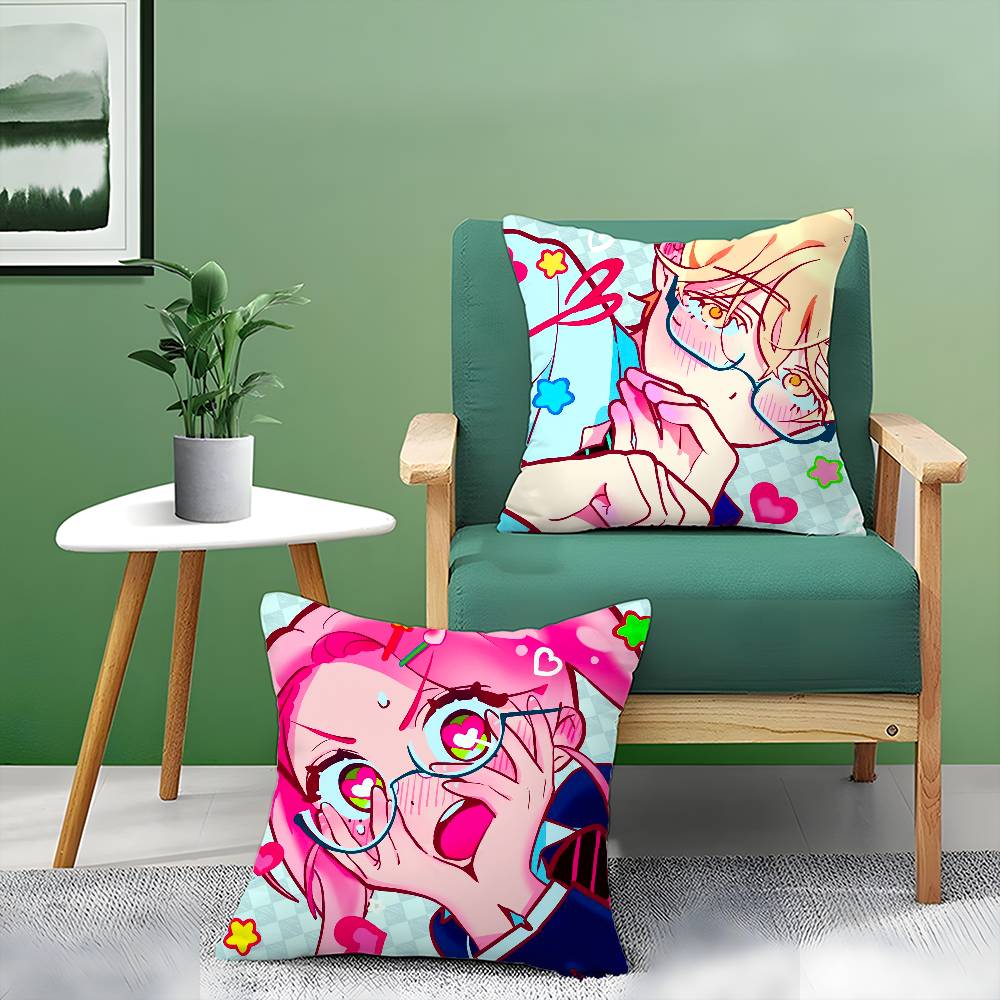 Family Love Anime A-Alien Stage-MT Pillow Case Printed Brushed Fleece Pillow Baby Skin-Touch Eco-Friendly Dye-Sublimat