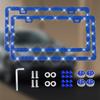 NEW 1/2PCS 31*16cm Bling Rhinestone License Plate Frame - Women's Crystal Car Frame Holder Accessories License Plate Covers Frames 6