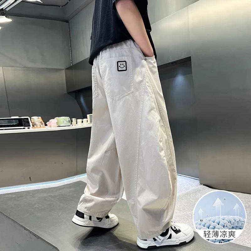 Boys' Pants Summer Thin Style Boys 2025 New Big Kids Summer Casual Long Pants Comfortable Children's Mosquito-Repellent Pants