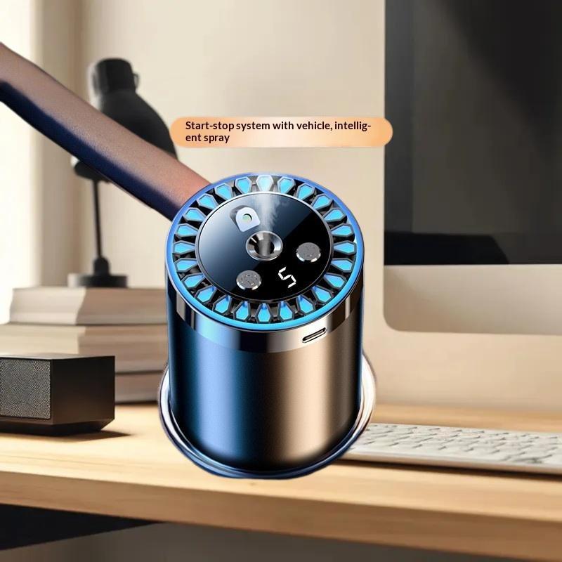 Ambientador inteligente para coche, ajustable, con aroma a coche nuevo, automático, con luz ambiental de techo y cielo estrellado