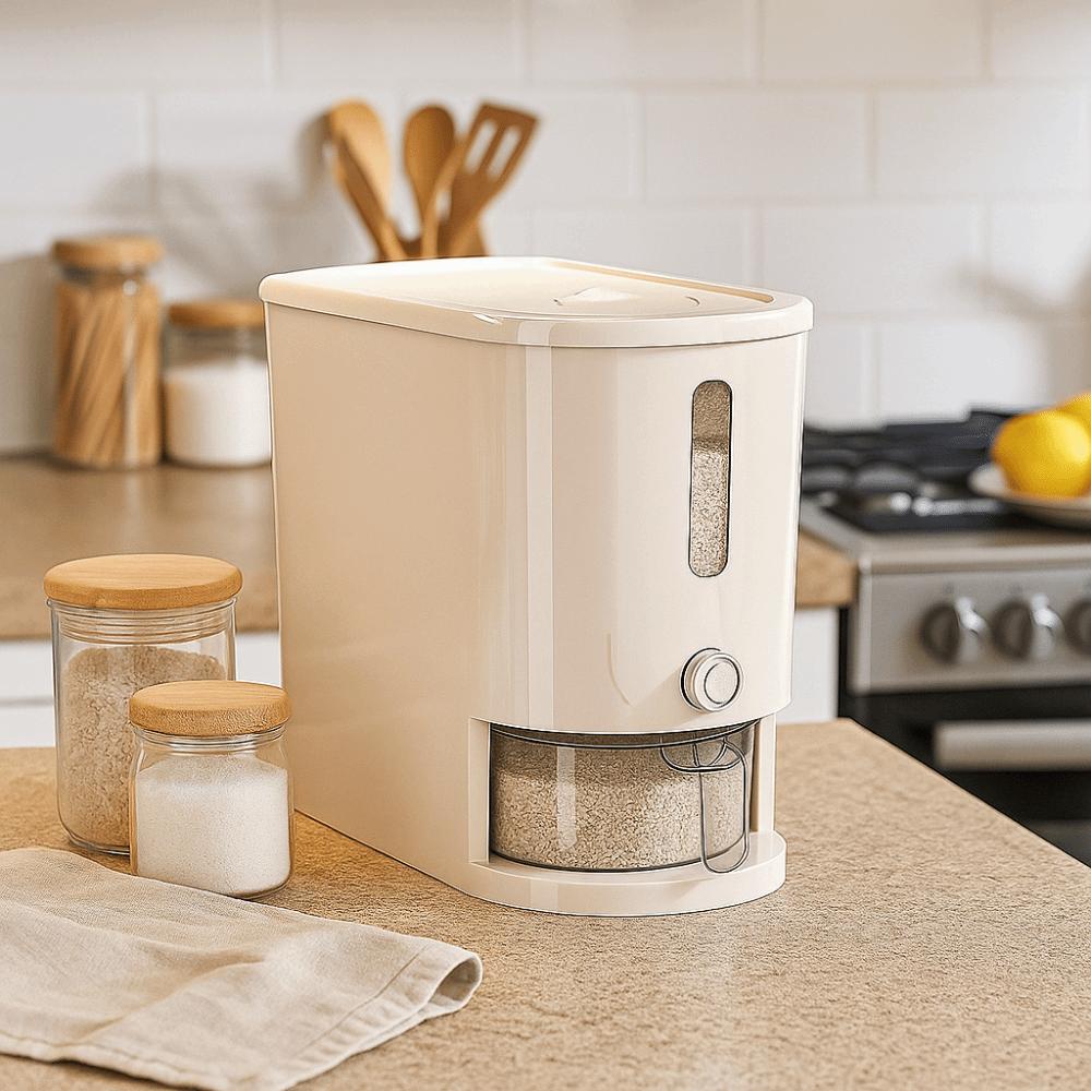 Moisture-Proof Food-Grade Sealed Bucket Visible Flour Storage Bucket  Restaurant