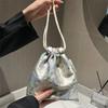 Portable Polyester Drawstring Bags Large Capacity Flower Makeup Bag Drawstring Packaging Coin Purse Cosmetic Storage