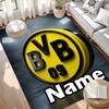 Custom Name Personalized Borussia Dortmund Print Carpet, Versatile Home Decor Rug, for Playroom, Apartment, Balcony, Entryway, Hallway Gift