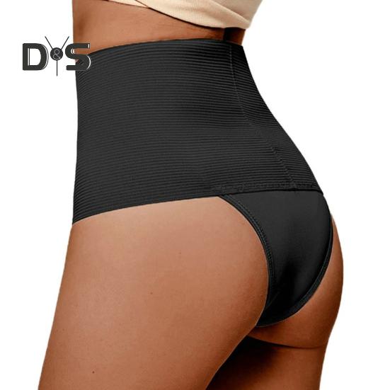 Women High Waist Control Belly Briefs Solid Color Body Shaper Slimming Panties Elastic Trainer Butt Lifter Shapewear