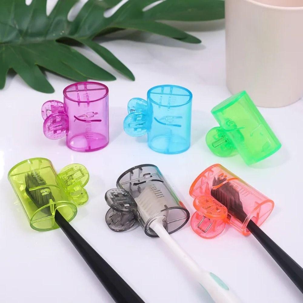 Plastic Toothbrush Storage Clip Portable Toothbrush Head Cover New Toothbrush Protective Cap