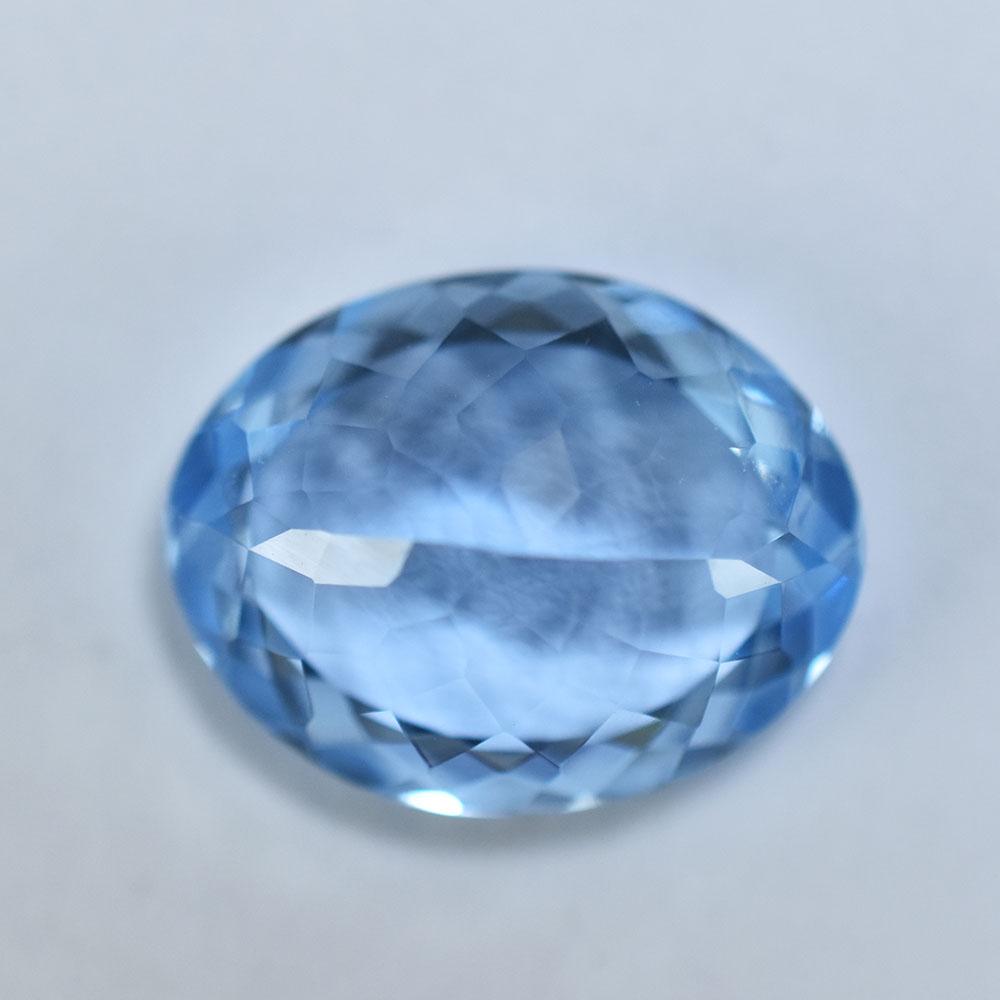 AAA+ 9.9 Ct Oval Cut Natural Gemstone Certified Blue Sapphire Gemstone