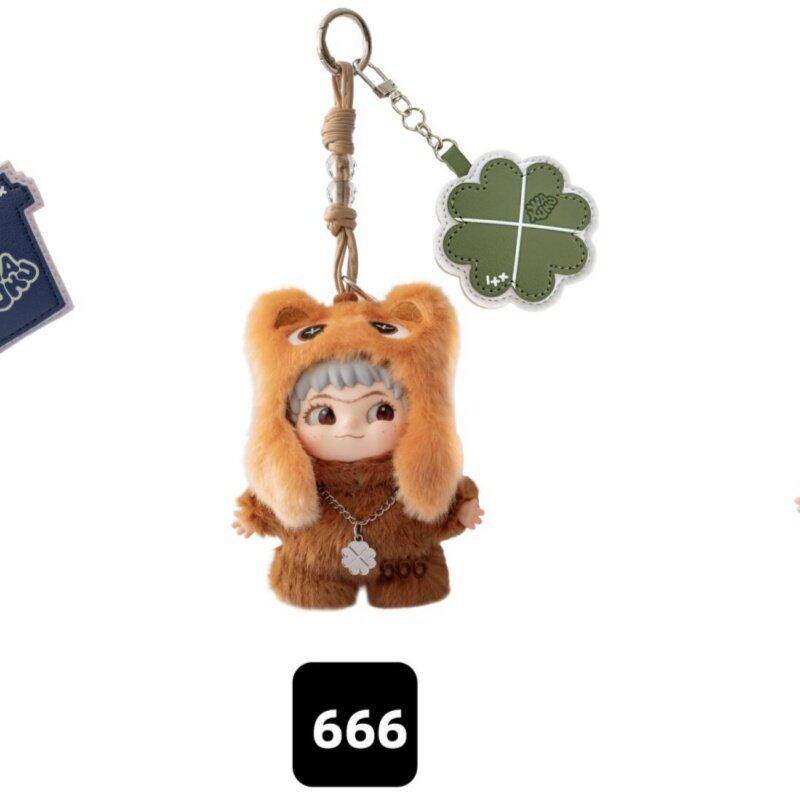Genuine In Stock Wakuku 3.0 On A Roll Series Dolls Cute Fluffy Collectable Figure Bag Charm Keychain Toys Holiday Gift