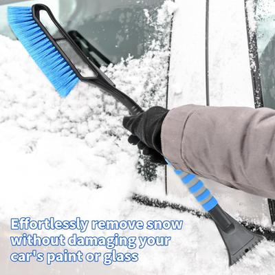 Ice Scraper 36-inch Extendable Shovel Ergonomic Grip Detachable Car Snow Brush And Ice Scraper for Trucks SUV Window Roof Glass