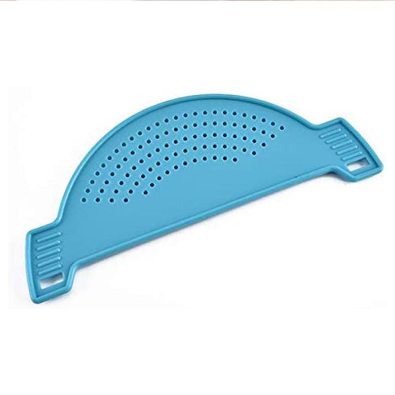 Accessori per la cucina Cestino di scarico in plastica Lavare il riso Filtro Deflettore a tenuta Imbuto per vasetti Gadget da cucina Pentola Scolapiatti laterale
