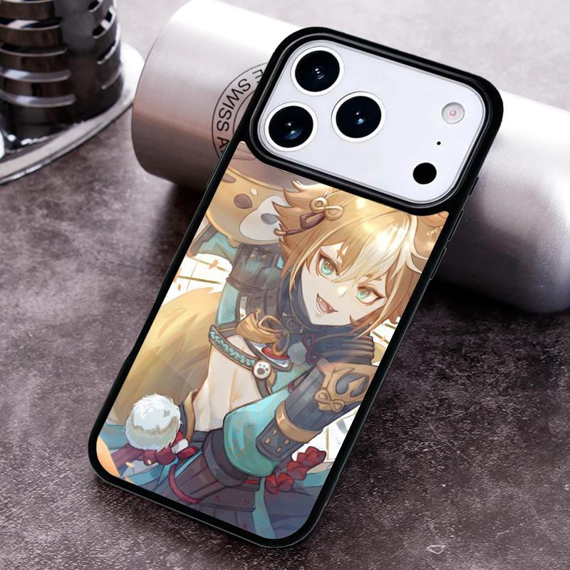 Genshin Impact Gorou Phone Case for iPhone 17 16 15 Pro Max Air 14 13 12 11 Plus Shockproof Cover