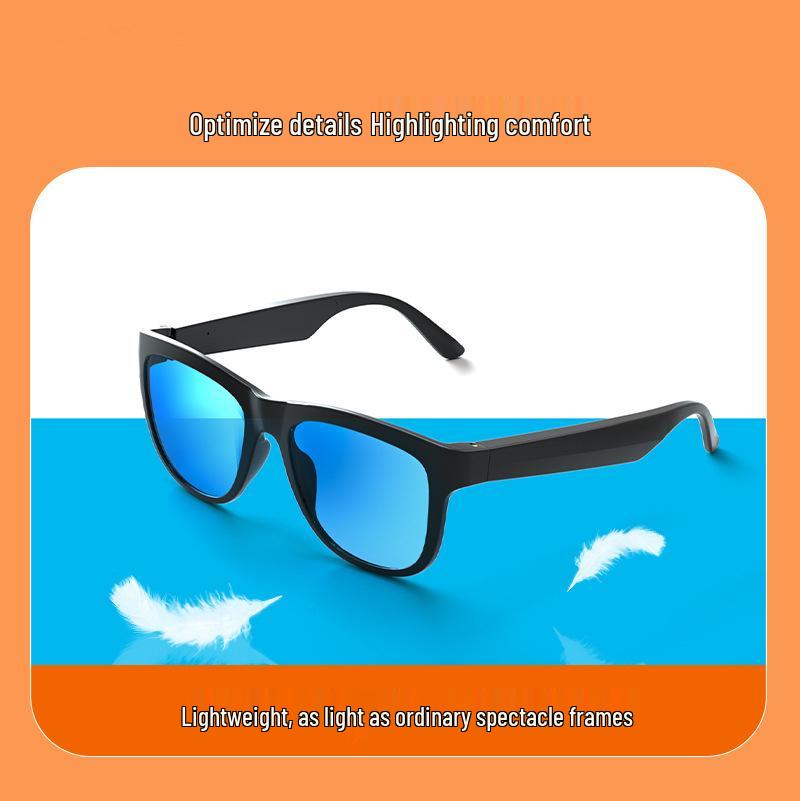 Bluetooth Stereo Sunglasses with In-ear Earbuds 5.0 for Wireless Sports Listening