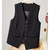 Business Weste Anzugjacke für Damen Blazer Mode Sommerjacken Koreanische Lockere Beiläufige Ärmellose Blazer Anzüge