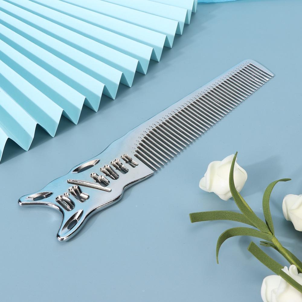 Aluminum Material Professional Anti-Static Haircut Comb Hair Salon Comb All Hair Types