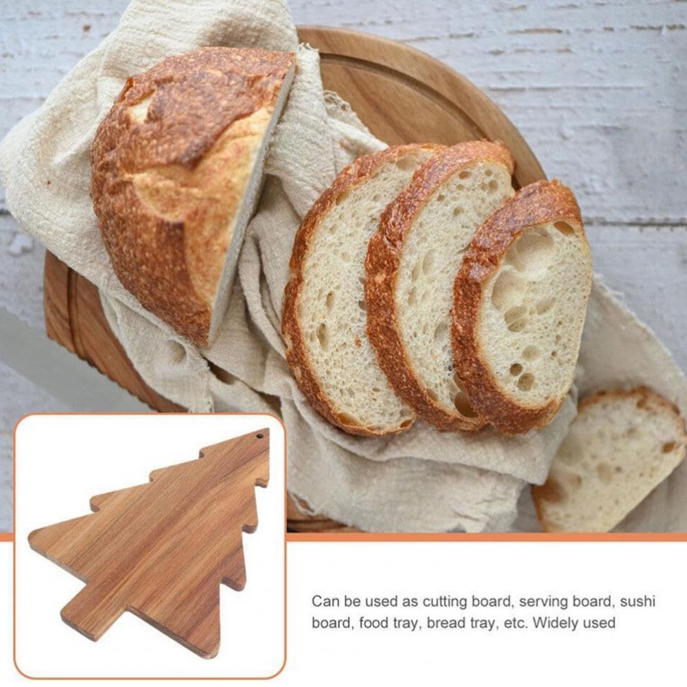 Christmas Tree Serving Board Wooden Cutting Board Sushi Tray Kitchen Charcuterie Chopping Board Party Fruit Plate Home Decor