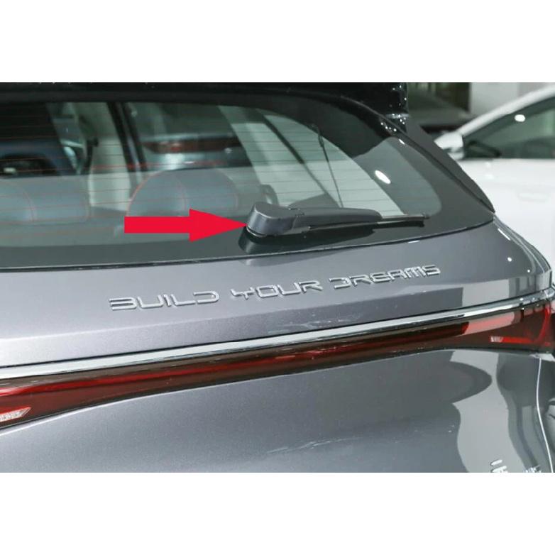 For BYD ATTO 3 Yuan Plus   Carbon Fiber Style Rear Window Wiper Arm Blade Cover Trim Overlay Nozzle Molding Garnish