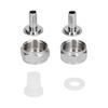 Stainless Steel Beer Keg Coupler Connector Fitting Beer Line Connector Kit for Brewing Equipment