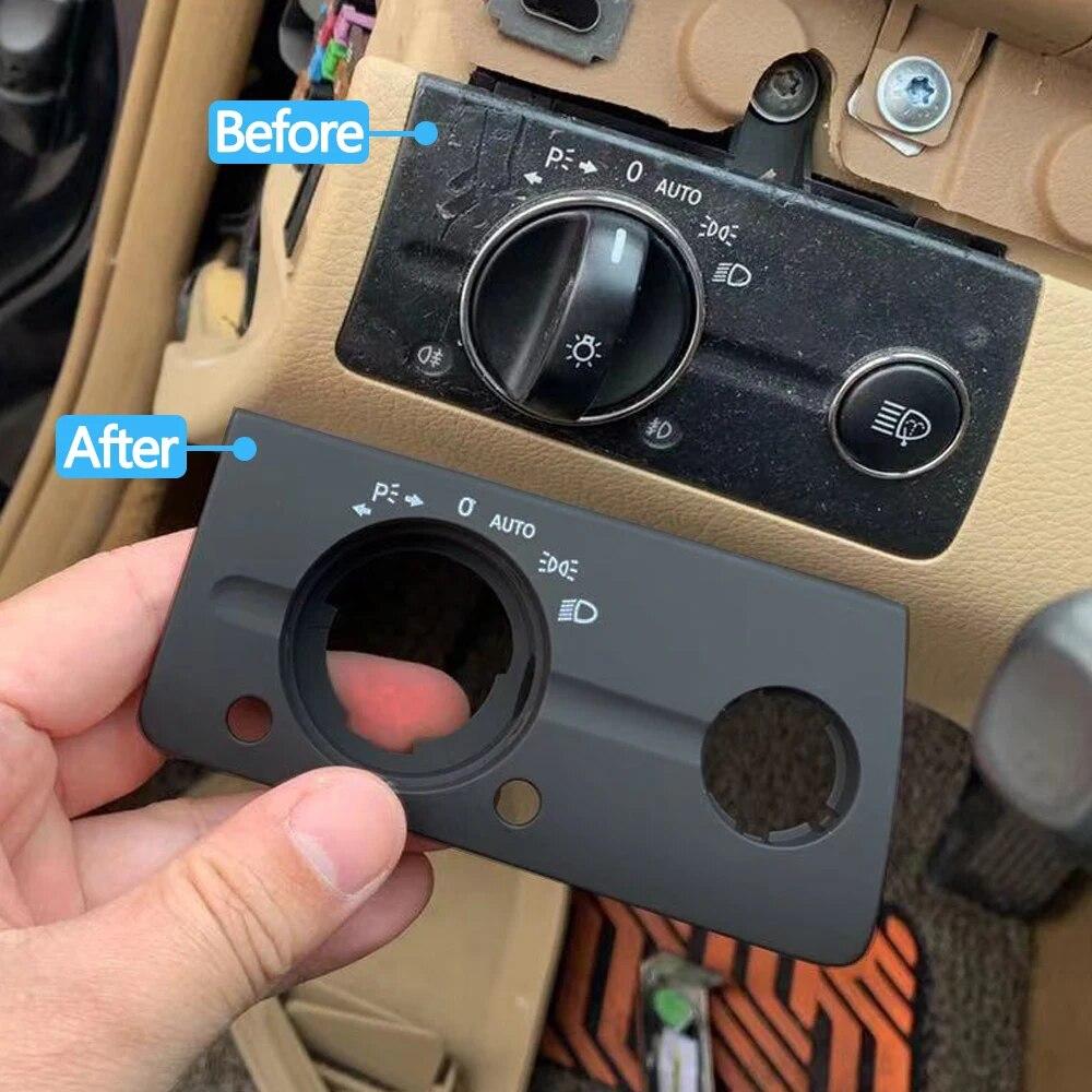 LHD Front Left Dashboard Headlight Lamp Switch Cover Trim Replacement For Mercedes Benz W211 E Class 320 350 550 2003-2008