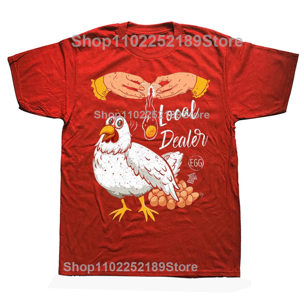Eggs Dealer Funny Chicken Coop HendChicken Eggs 2025 Fashion Men Luxury Designer T-Shirts Camisa Printed on Tshirts
